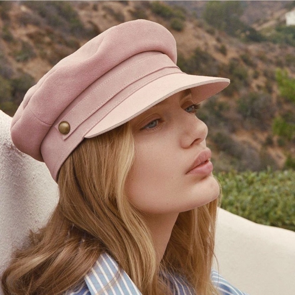 Lack Of Color Lola Pink Suede Hat